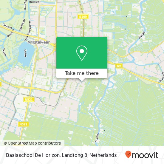 Basisschool De Horizon, Landtong 8 map