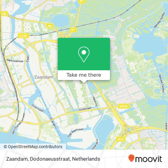 Zaandam, Dodonaeusstraat map