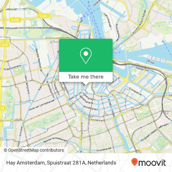 Hay Amsterdam, Spuistraat 281A Karte