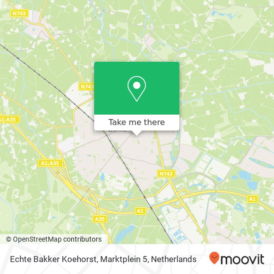 Echte Bakker Koehorst, Marktplein 5 map