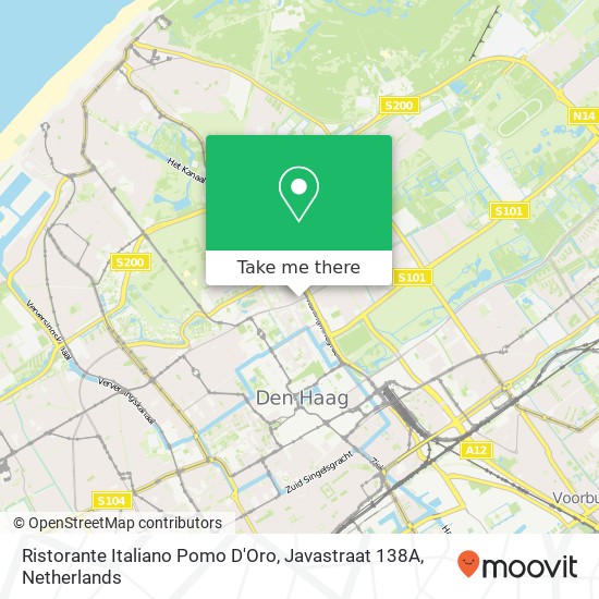 Ristorante Italiano Pomo D'Oro, Javastraat 138A map