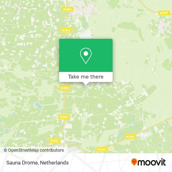 How to get to Sauna Drome in Putten by Bus or Train?