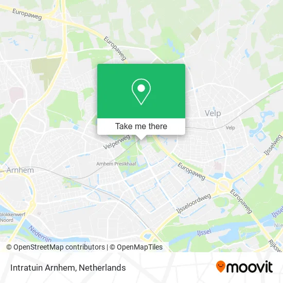 Intratuin Arnhem map