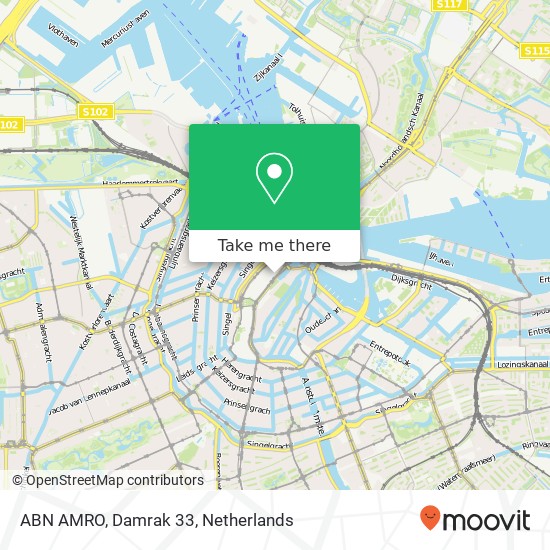 ABN AMRO, Damrak 33 map