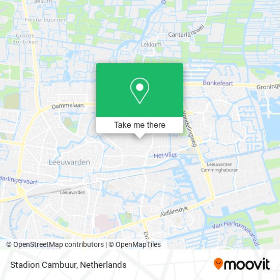 Stadion Cambuur map