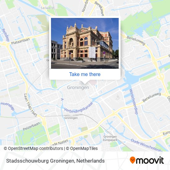 Stadsschouwburg Groningen map