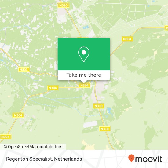 Regenton Specialist, Apeldoornseweg 93 map