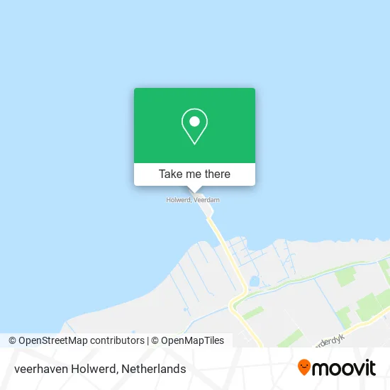 veerhaven Holwerd map