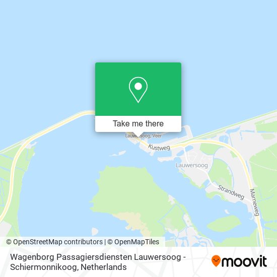 Wagenborg Passagiersdiensten Lauwersoog - Schiermonnikoog map