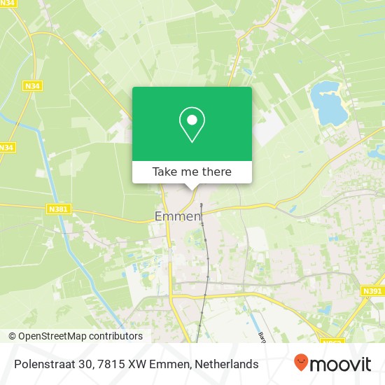 Polenstraat 30, 7815 XW Emmen map