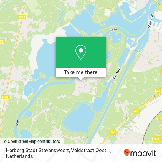 Herberg Stadt Stevensweert, Veldstraat Oost 1 Karte