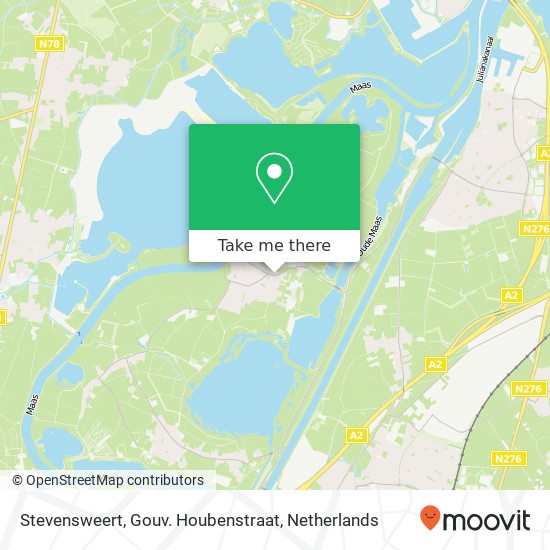 Stevensweert, Gouv. Houbenstraat map