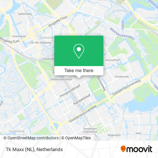 Tk Maxx (NL) map