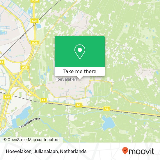 Hoevelaken, Julianalaan map