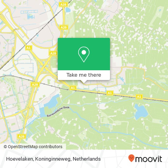 Hoevelaken, Koninginneweg map