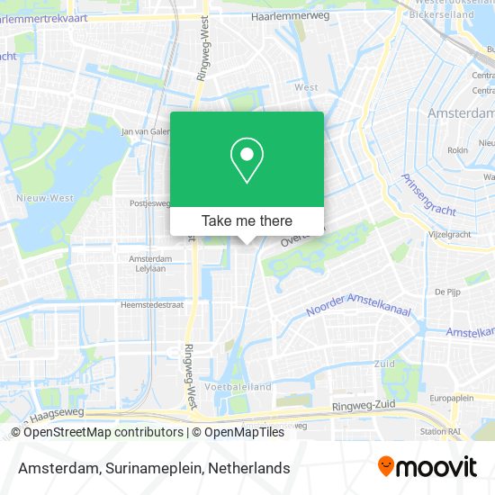 Amsterdam, Surinameplein Karte