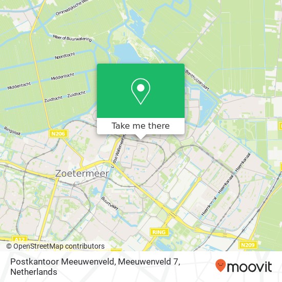 Postkantoor Meeuwenveld, Meeuwenveld 7 map