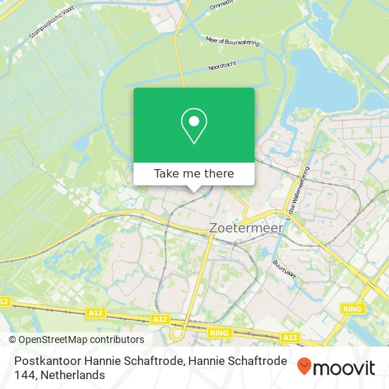 Postkantoor Hannie Schaftrode, Hannie Schaftrode 144 map