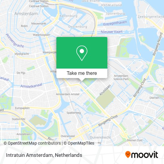 Intratuin Amsterdam map