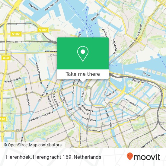 Herenhoek, Herengracht 169 map
