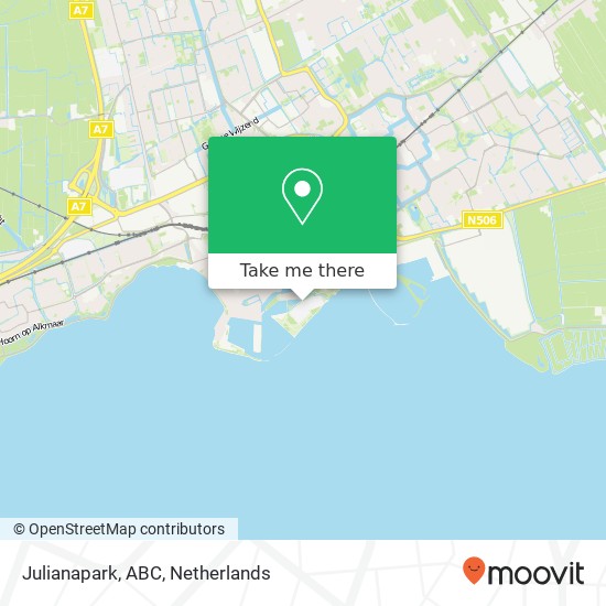 Julianapark, ABC map
