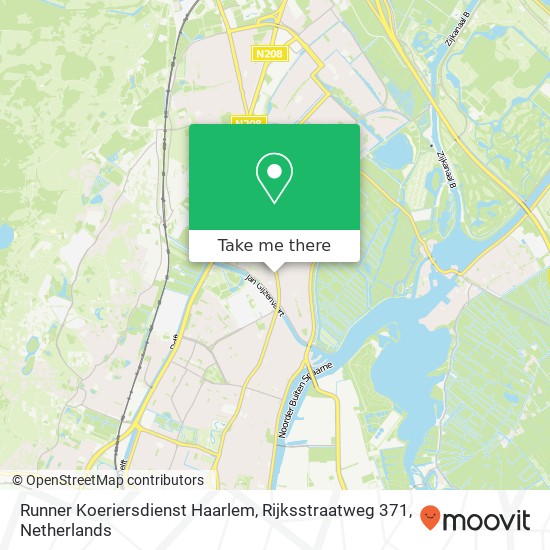 Runner Koeriersdienst Haarlem, Rijksstraatweg 371 map