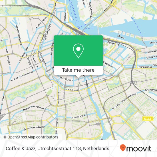 Coffee & Jazz, Utrechtsestraat 113 Karte