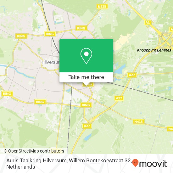 Auris Taalkring Hilversum, Willem Bontekoestraat 32 map