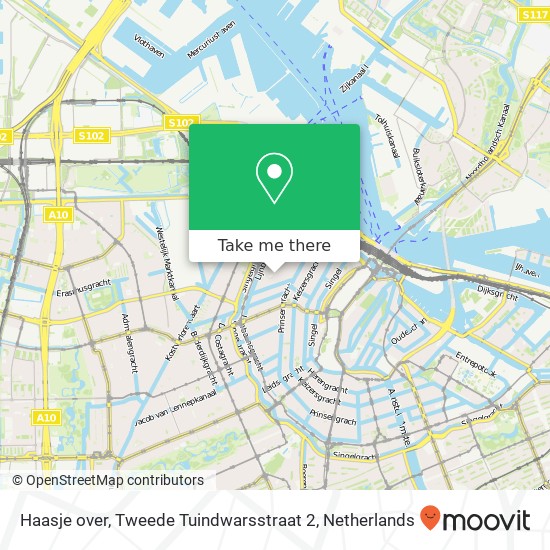 Haasje over, Tweede Tuindwarsstraat 2 map