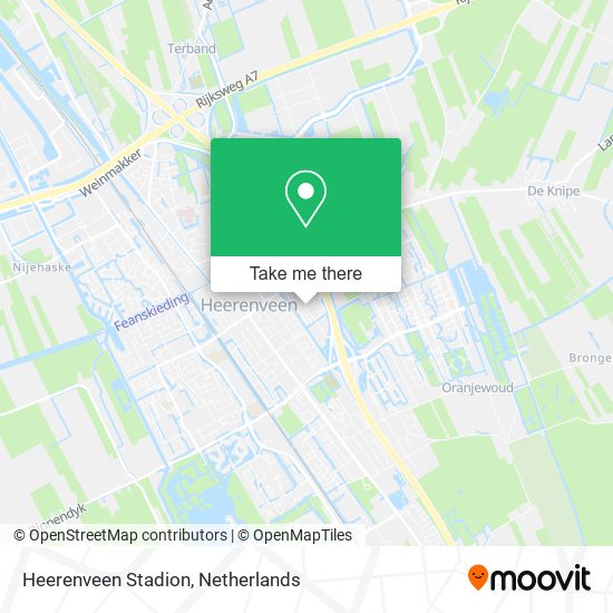 Heerenveen Stadion map