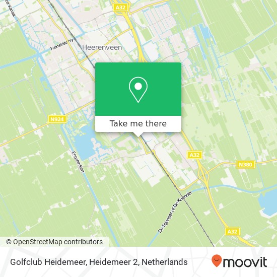 Golfclub Heidemeer, Heidemeer 2 map