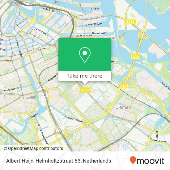 Albert Heijn, Helmholtzstraat 63 map