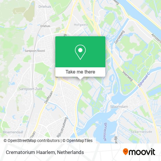 Crematorium Haarlem map