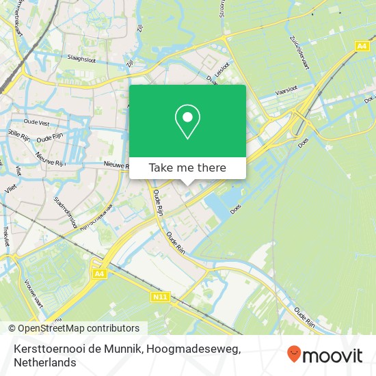 Kersttoernooi de Munnik, Hoogmadeseweg map