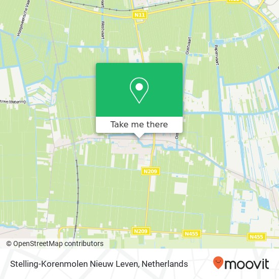 Stelling-Korenmolen Nieuw Leven map