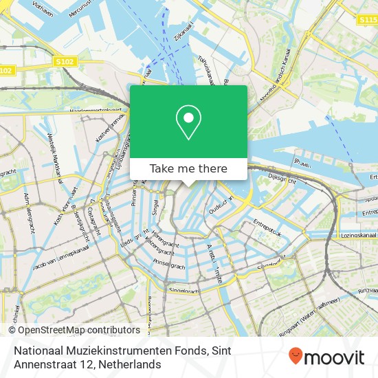 Nationaal Muziekinstrumenten Fonds, Sint Annenstraat 12 map