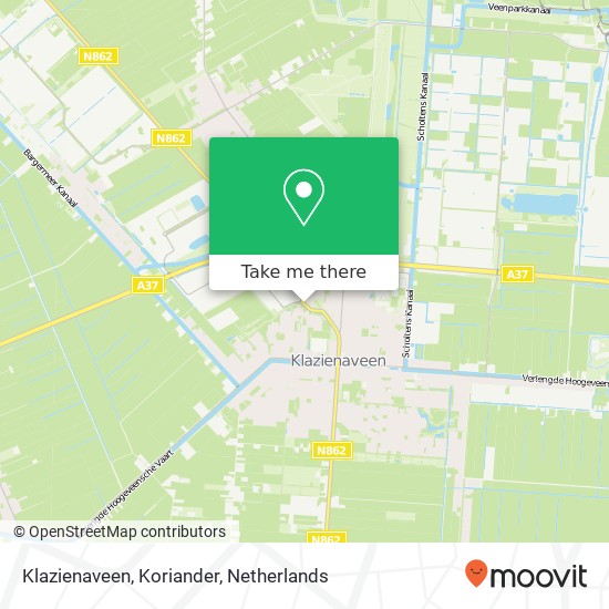 Klazienaveen, Koriander map