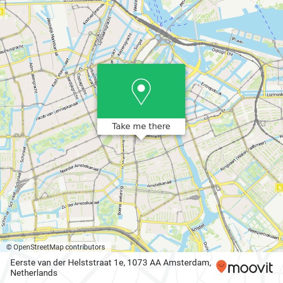 Eerste van der Helststraat 1e, 1073 AA Amsterdam Karte