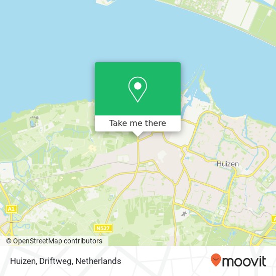 Huizen, Driftweg map