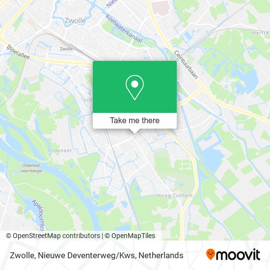 Zwolle, Nieuwe Deventerweg/Kws Karte