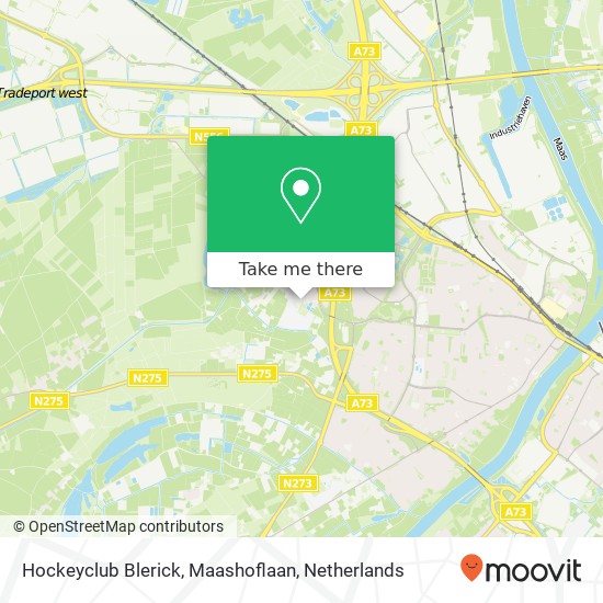 Hockeyclub Blerick, Maashoflaan map