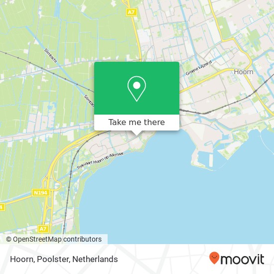 Hoorn, Poolster map
