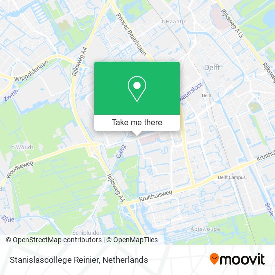 Stanislascollege Reinier map