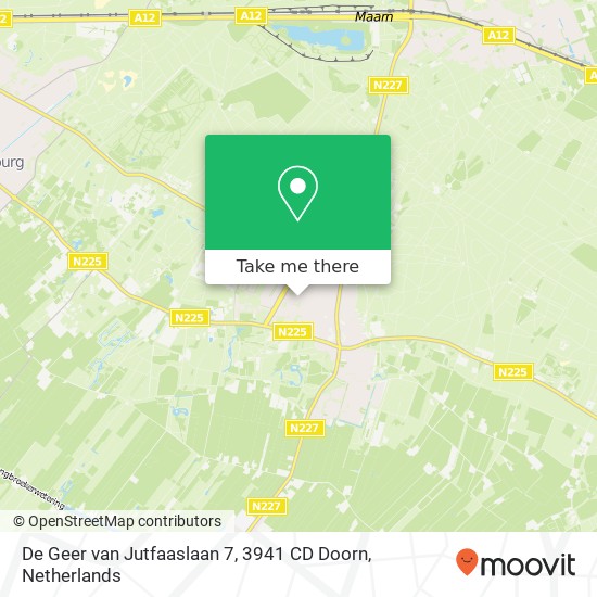 De Geer van Jutfaaslaan 7, 3941 CD Doorn map