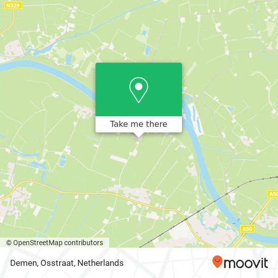 Demen, Osstraat map