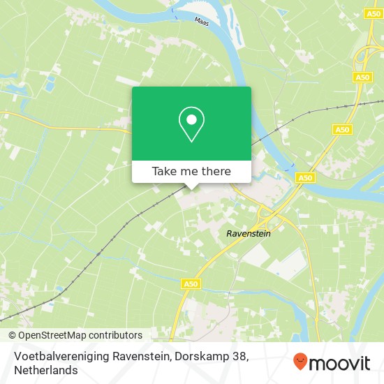 Voetbalvereniging Ravenstein, Dorskamp 38 map