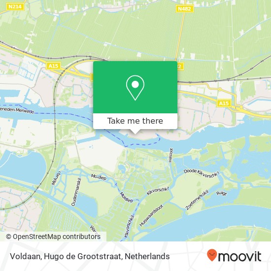 Voldaan, Hugo de Grootstraat Karte