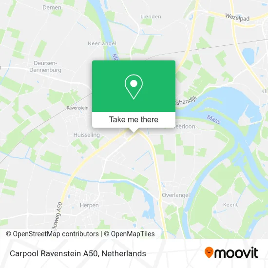 Carpool Ravenstein A50 map