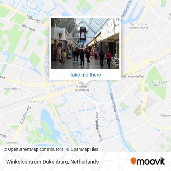 Winkelcentrum Dukenburg map