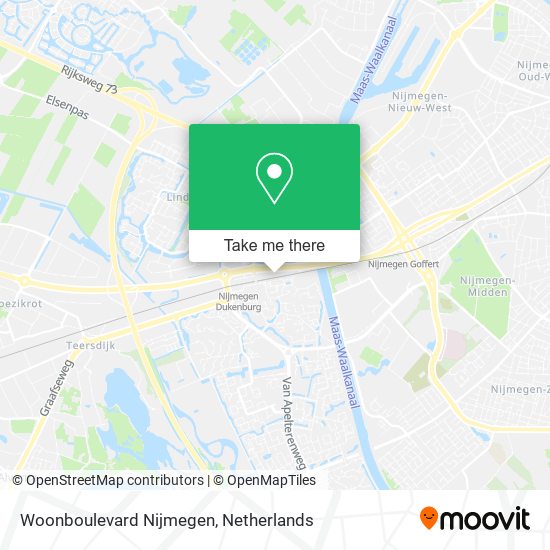Woonboulevard Nijmegen map
